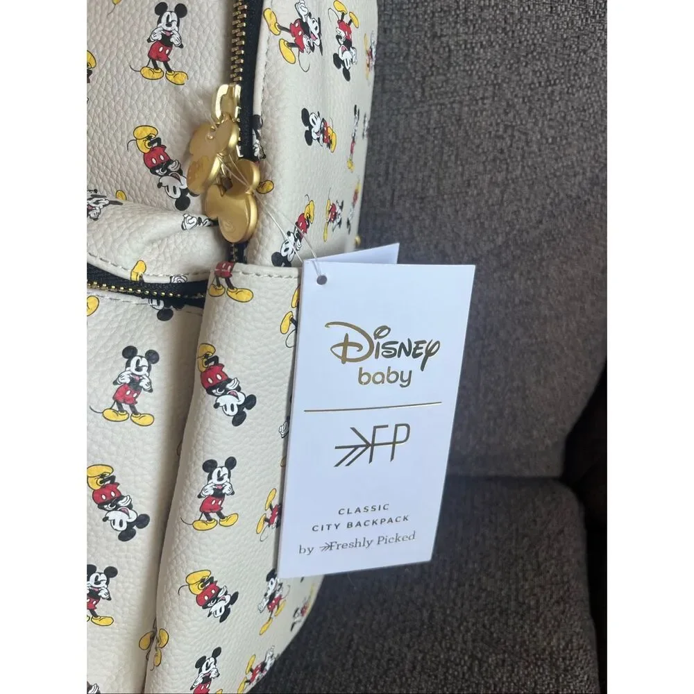 NWT Freshly Picked x Disney Baby Retro Mickey Mouse Classic City Backpack Baby B